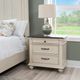 Powell® Carrington Antique White/Brown Nightstand-1
