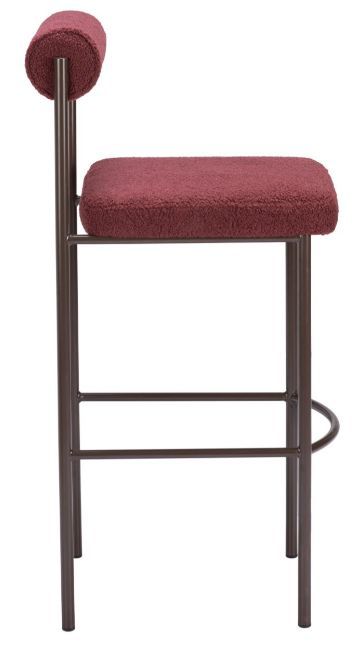 Zuo® Modern Livorno Bronze/Red Barstool-1