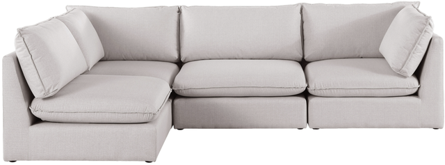 Meridian Furniture Mackenzie 4-Piece Beige Modular Sectional Set-1