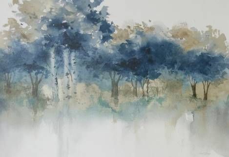 Stylecraft Blue/Light Green/Off-White Wall Art-1