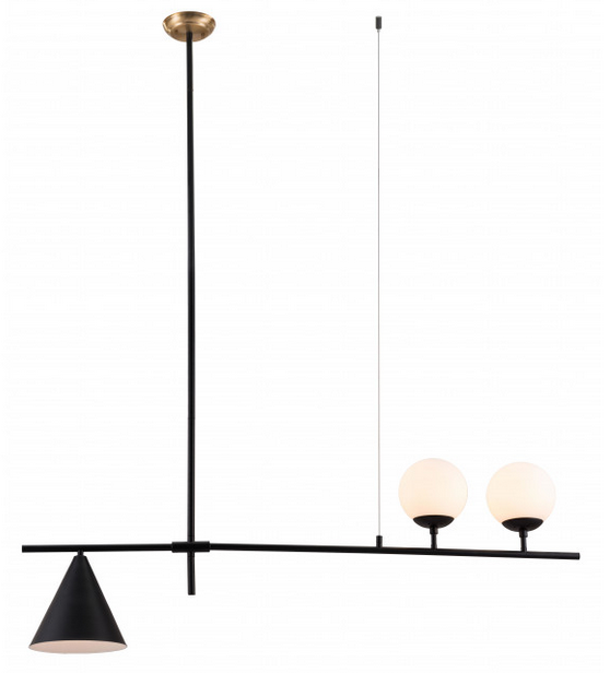 Zuo® Modern Richiza Black Ceiling Lamp-0