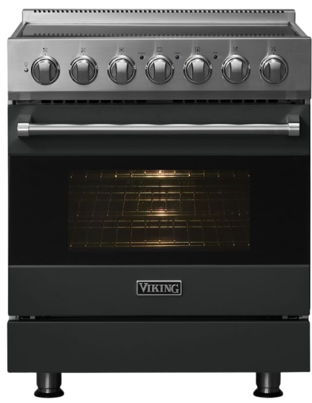 Viking® 3 Series 30" Antique Bronze Pro Style Electric Range-2