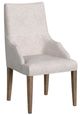Elements International Yellowstone Gray/Medium Brown Dining Host Chair-0