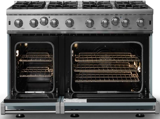 Viking® 5 Series 48” November Sky Pro Style Liquid Propane Gas Range-1