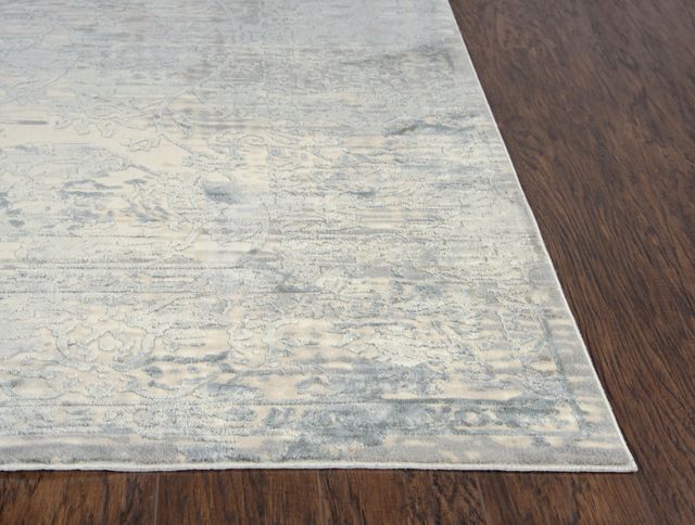 Rizzy Home Chelsea Gray/Cream 2'7" x 9'6" Runner Rug-3