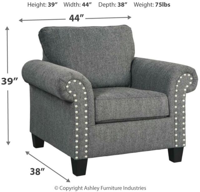 Benchcraft® Agleno Charcoal Chair-4