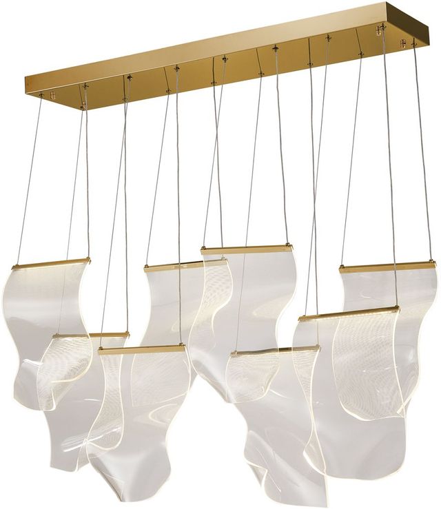 Michael Amini® Sheer Waves Gold 8-Light LED Chandelier-0