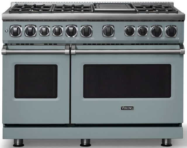 Viking® 7 Series 48" November Sky Pro Style Dual Fuel Range-0