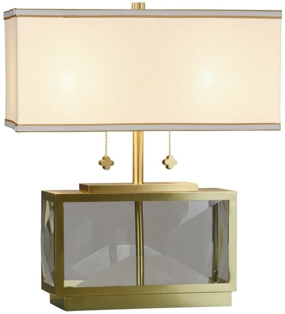 Stylecraft Tamara Day Celeste Clear/Gold Table Lamp-1