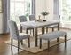 Steve Silver Co. Emily 6-Piece Mossy Grey/Garrulous Grey Dining Set-0