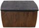 Dovetail Furniture Trinh Black Coffee Table with Natural Base-2