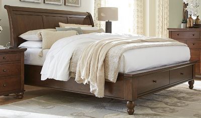 aspenhome Cambridge Classic Cherry Queen Sleigh Bed aspenhome Cambridge Classic Cherry Queen Sleigh Bed