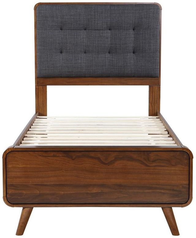 Coaster® Robyn Dark Gray/Dark Walnut Twin Platform Bed -2