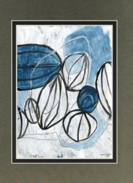 Classy Living June Erica Vess Blue Lanterns II Wall Art-1