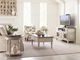 Hammary® Southbury Brown Round End Table with White Base-2