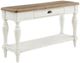 Winners Only® Augusta Rustic Brown 50" Sofa Table with White Base-0
