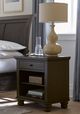 aspenhome® Cambridge Cracked Pepper 1-Drawer Nightstand-1