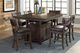Homelegance® Oxton Dark Cherry Counter Height Chair-1