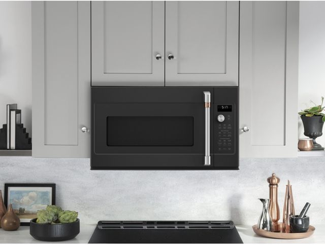Café™ 1.7 Cu. Ft. Matte Black Over The Range Microwave-3
