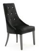 VIG Furniture A&X Charlotte 2-Piece Black Velour Dining Chair Set-1