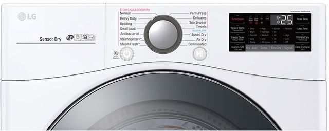 LG 7.4 Cu. Ft. White Front Load Electric Dryer-1