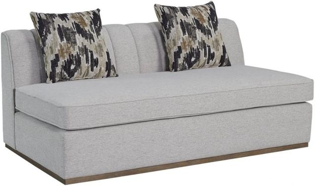 Bernards Elure Gray Channel Loveseat-0