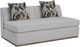 Bernards Elure Gray Channel Loveseat-0