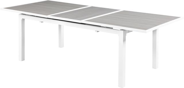 Meridian Furniture Nizuc Grey Polywood Outdoor Patio Extendable Dining Table-0