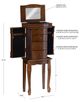 Powell® Jameson Walnut Jewelry Armoire-2