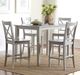 Jofran Inc. Simplicity Dove Gray X-Back Counter Stool -1
