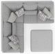 Jackson Furniture Titan 3-Piece Moonstruck L-Shape Sectional-4