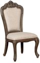 Furniture of America® Charmaine 2-Piece Antique Brush Gray/Beige Dining Side Chair Set-0