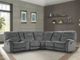 Parker House® Cooper 6-Piece Shadow Gray Manual Reclining L-Shape Sectional-2
