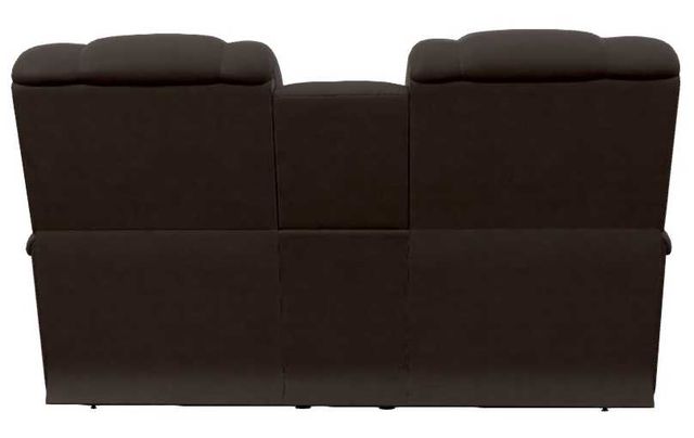 La-Z-Boy® Pinnacle Umber Leather Power Wall Reclining Loveseat with Headrest and Console-3