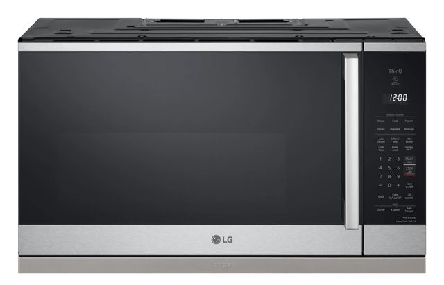 LG 30" 2.0 Cu. Ft. Fingerprint Resistant Stainless Steel Over the Range Microwave-0