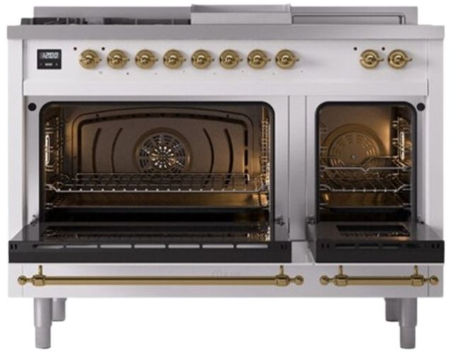 Ilve® Nostalgie II Series 48" Custom RAL Color Pro Style Dual Fuel Range-1