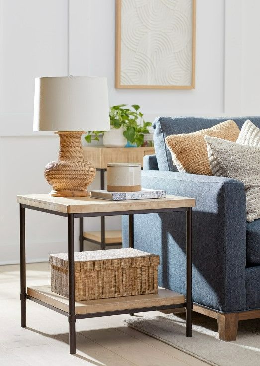 aspenhome® Logan Wheat End Table-1