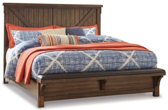 Signature Design by Ashley® Lakeleigh 5-Piece Brown Queen Panel Bed Set-1