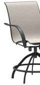 Homecrest™ Outdoor Living Customizable Stella Aluminum/Fabric Outdoor Sling Swivel Rocker Balcony Stool-1