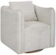 Uttermost® Corben White Swivel Chair-0