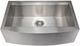 ZLINE Moritz 33" Satin Stainless Steel Farmhouse Apron Mount Single Bowl Kitchen Sink with Bottom Grid and Accessories-2