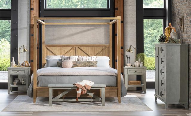 Legacy Classic XXX'S and OOO's Bellflower Wooden Bed Bench-1