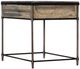 Hooker® Furniture St. Armand Light Natural End Table with Antique Bronze Base-2