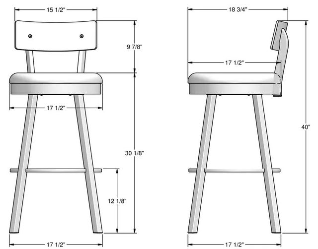 Amisco Customizable Lauren Swivel Bar Stool-1