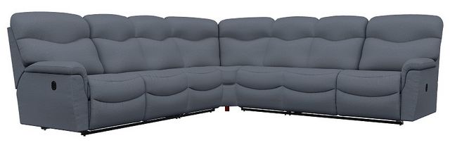 La-Z-Boy® James 5-Piece Midnight Manual Reclining Sectional