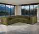 Furniture of America® Nappi Olive Green L-Shape Sectional-1