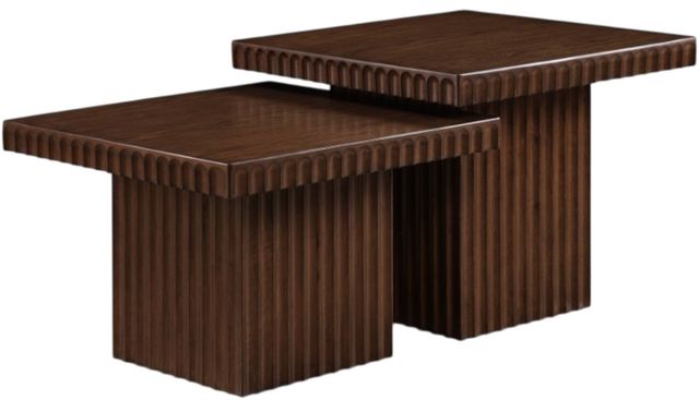 Meridian Furniture Spencer 2-Piece Brown 21" Occasional Table Set-0