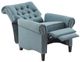 Olliix by Madison Park Aidan Blue Push Back Recliner-2