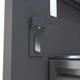ZLINE Autograph Edition 30" 16.1 Cu. Ft. Black Stainless Steel Built-In Bottom Freezer Refrigerator with Water Dispenser, Ice Maker, Graphite Gray Interior and Polished Gold Helix Handles-3