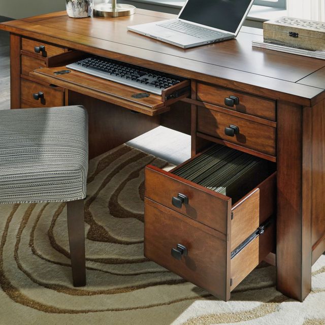homestyles® Tahoe Brown Pedestal Desk-10